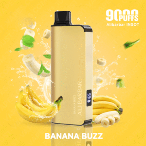 BANANA BUZZ – ALIBARBAR INGOT – 9000 PUFFS