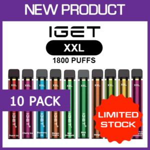 IGET XXL – 1800 PUFFS – 10 PACK
