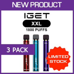IGET XXL – 1800 PUFFS – 3 PACK